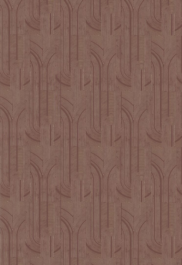 Tapeta metaliczne linie Casamance 76282242 Porte Doree Faubourg des Lumieres - 106 cm szer.