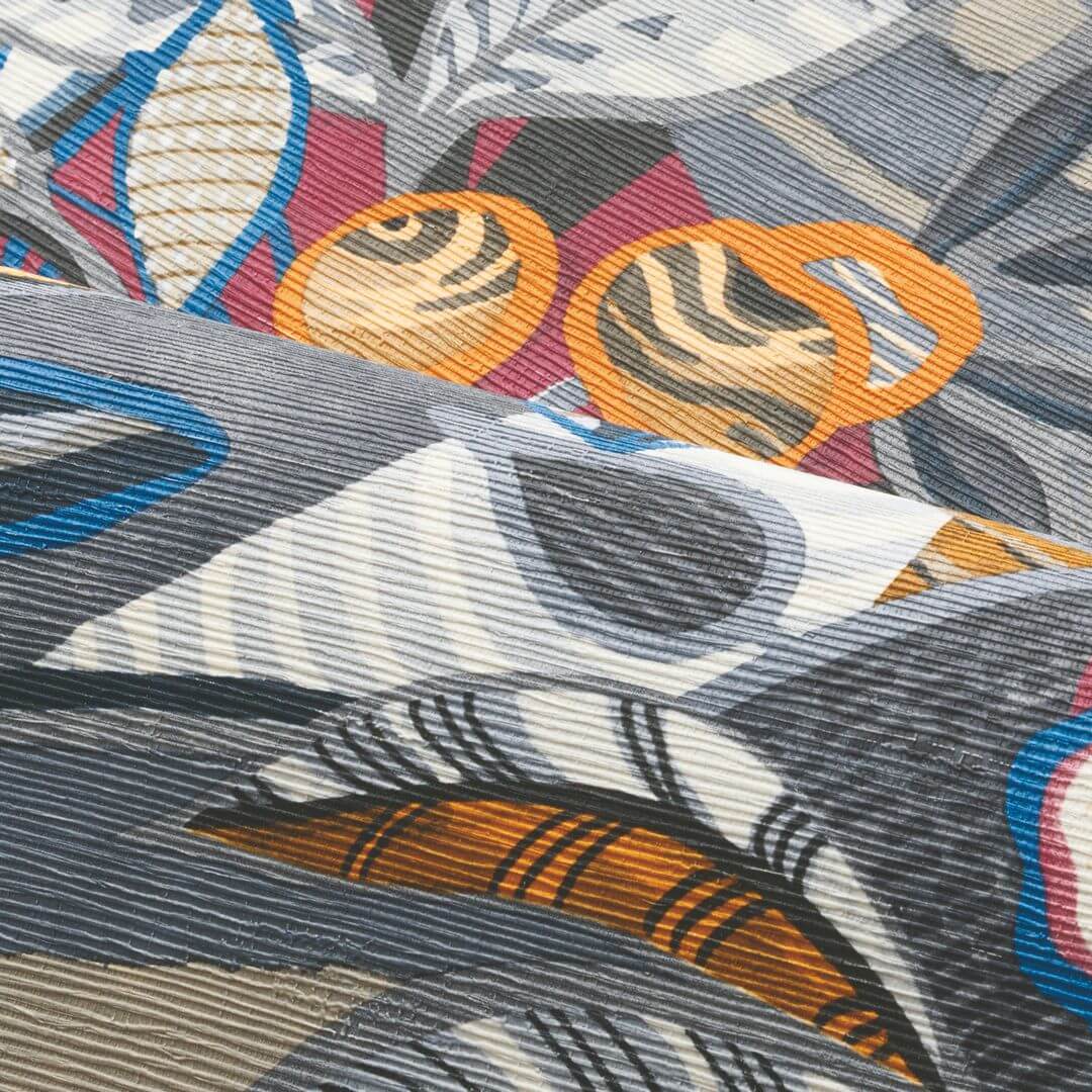 Tapeta rośliny i ptaki Casamance 76300508 Tehuana Casa Azul