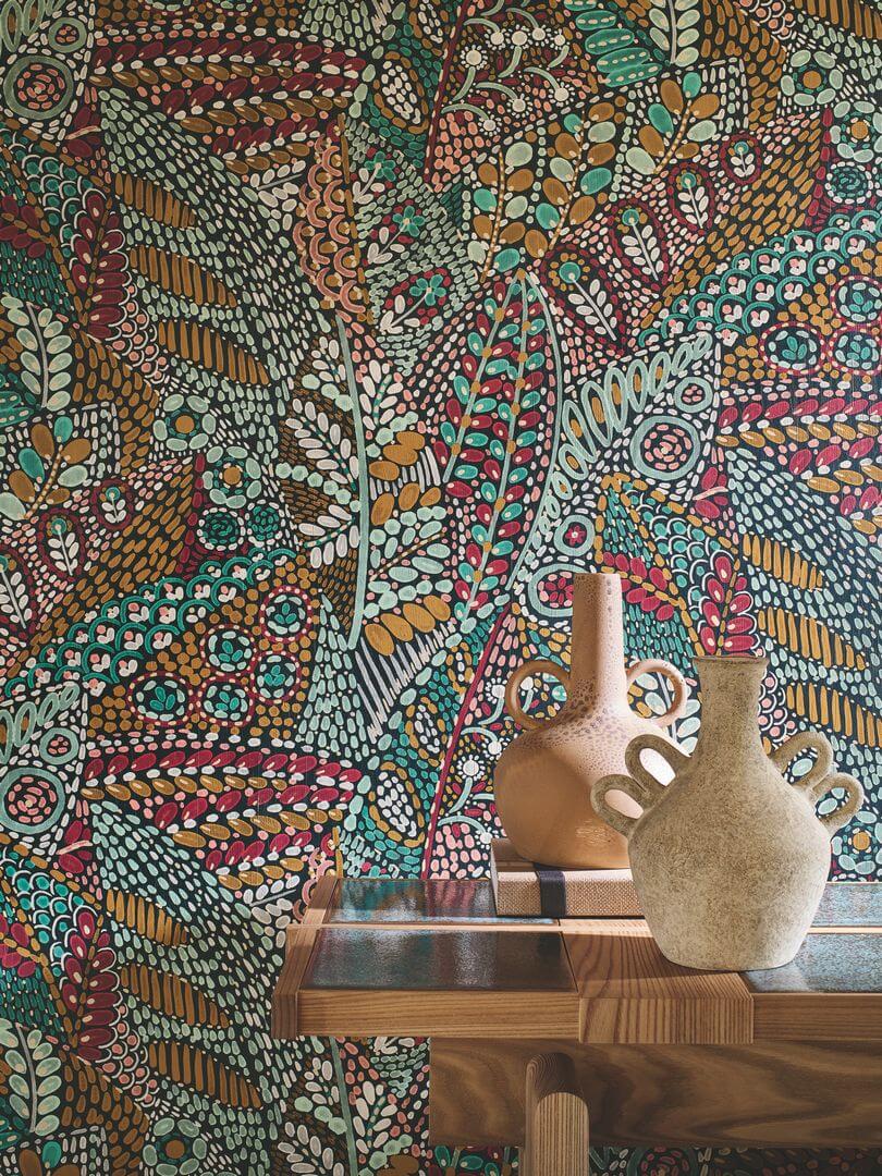 Tapeta liście Casamance 76310610 Talavera Casa Azul