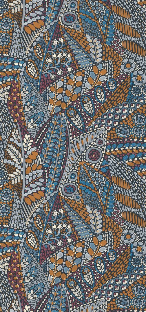 Tapeta liście Casamance 76310712 Talavera Casa Azul