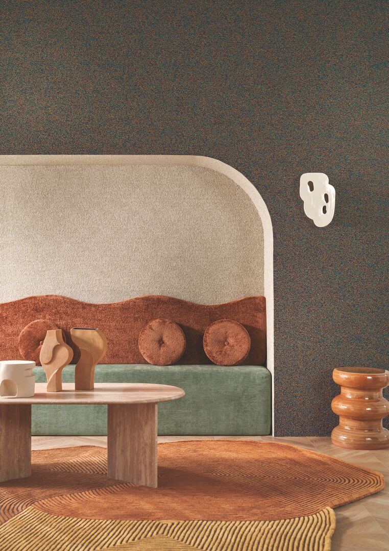 Tapeta tekstylna bukla Casamance 71441103 Exquis Etreinte