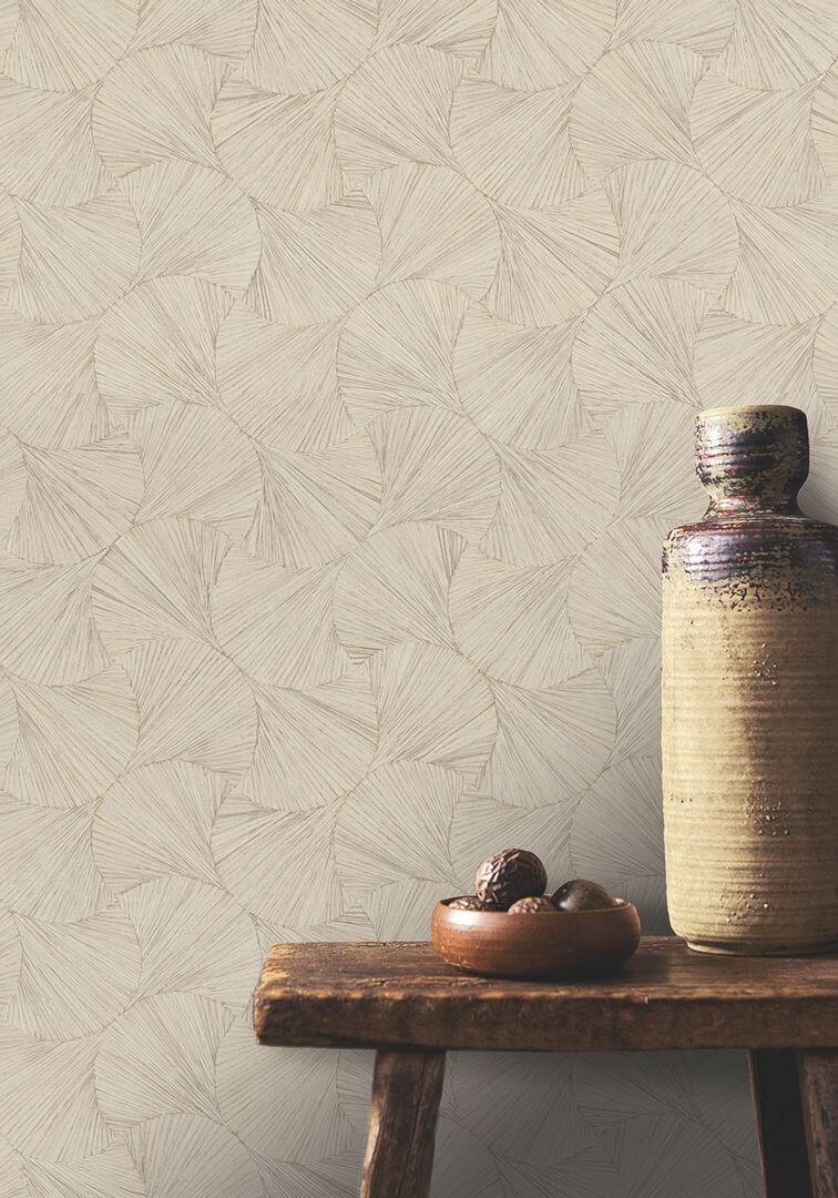 Tapeta stylizowane liście Casamance 75322446 Lombok Nature Precieuse – Textures