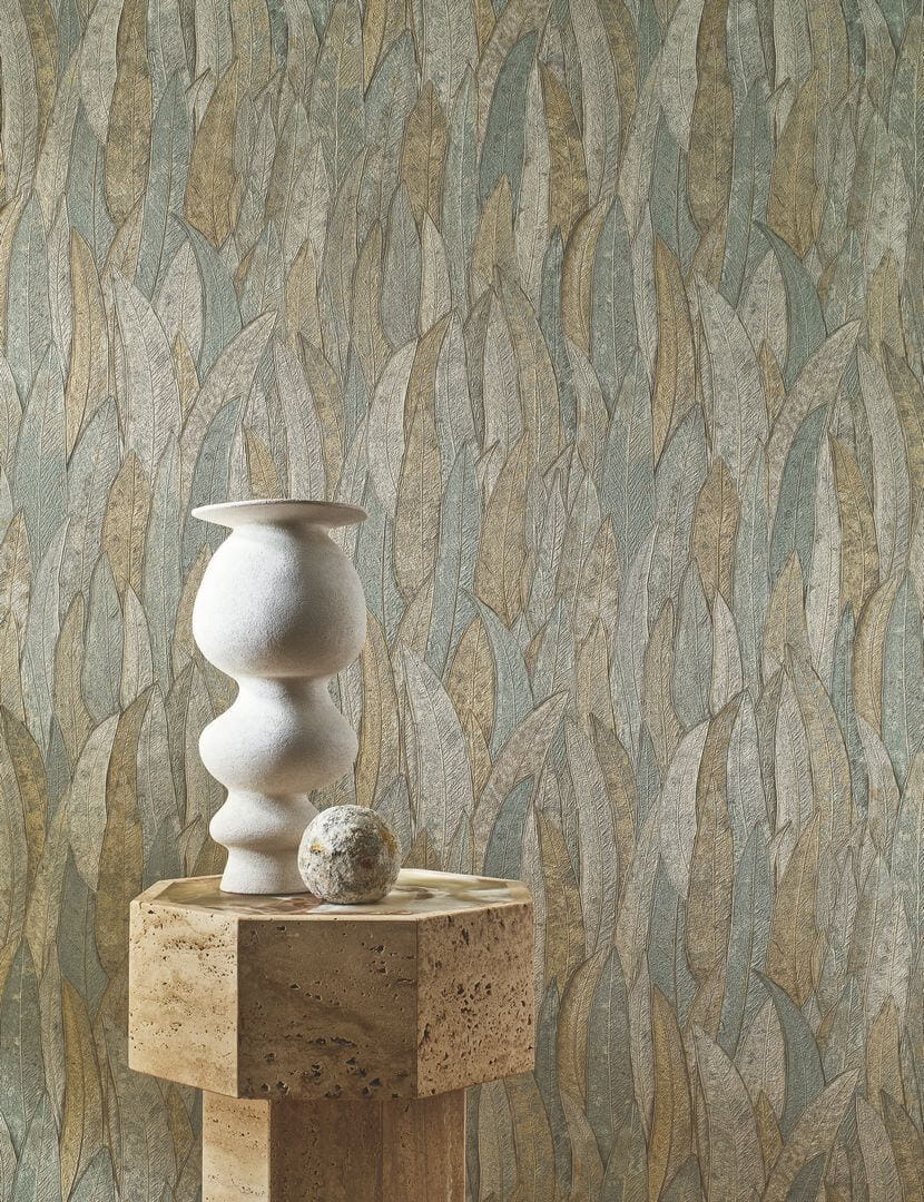 Tapeta liście eukaliptusa Casamance 75963160 Neluwa Nature Precieuse – Textures