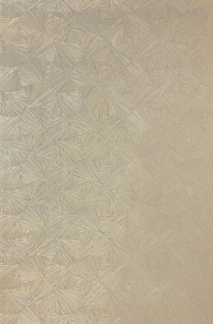 Tapeta metaliczna w stylizowane liście Casamance 76522548 Songket Nature Precieuse – Textures