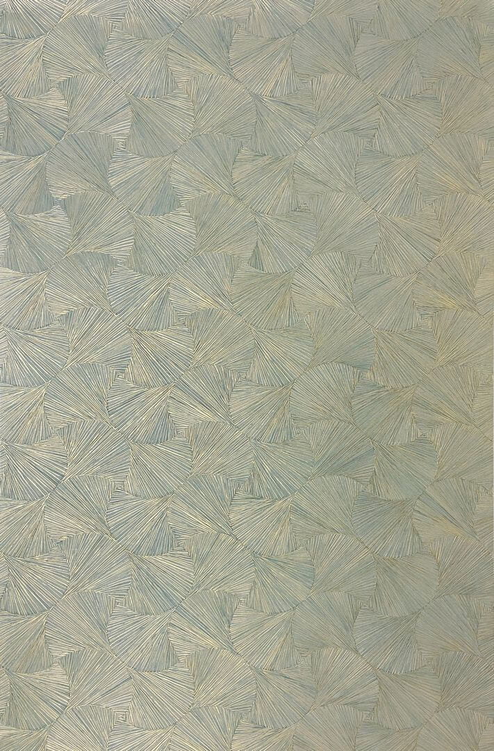 Tapeta metaliczna w stylizowane liście Casamance 76522650 Songket Nature Precieuse – Textures