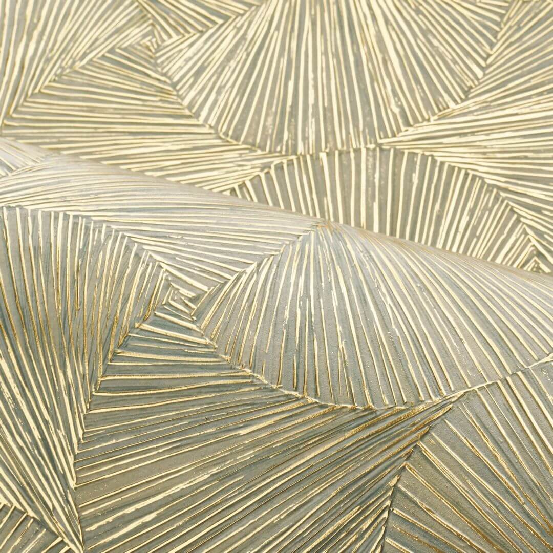 Tapeta metaliczna w stylizowane liście Casamance 76522650 Songket Nature Precieuse – Textures
