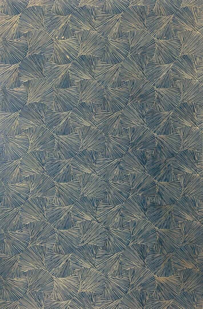 Tapeta metaliczna w stylizowane liście Casamance 76522752 Songket Nature Precieuse – Textures