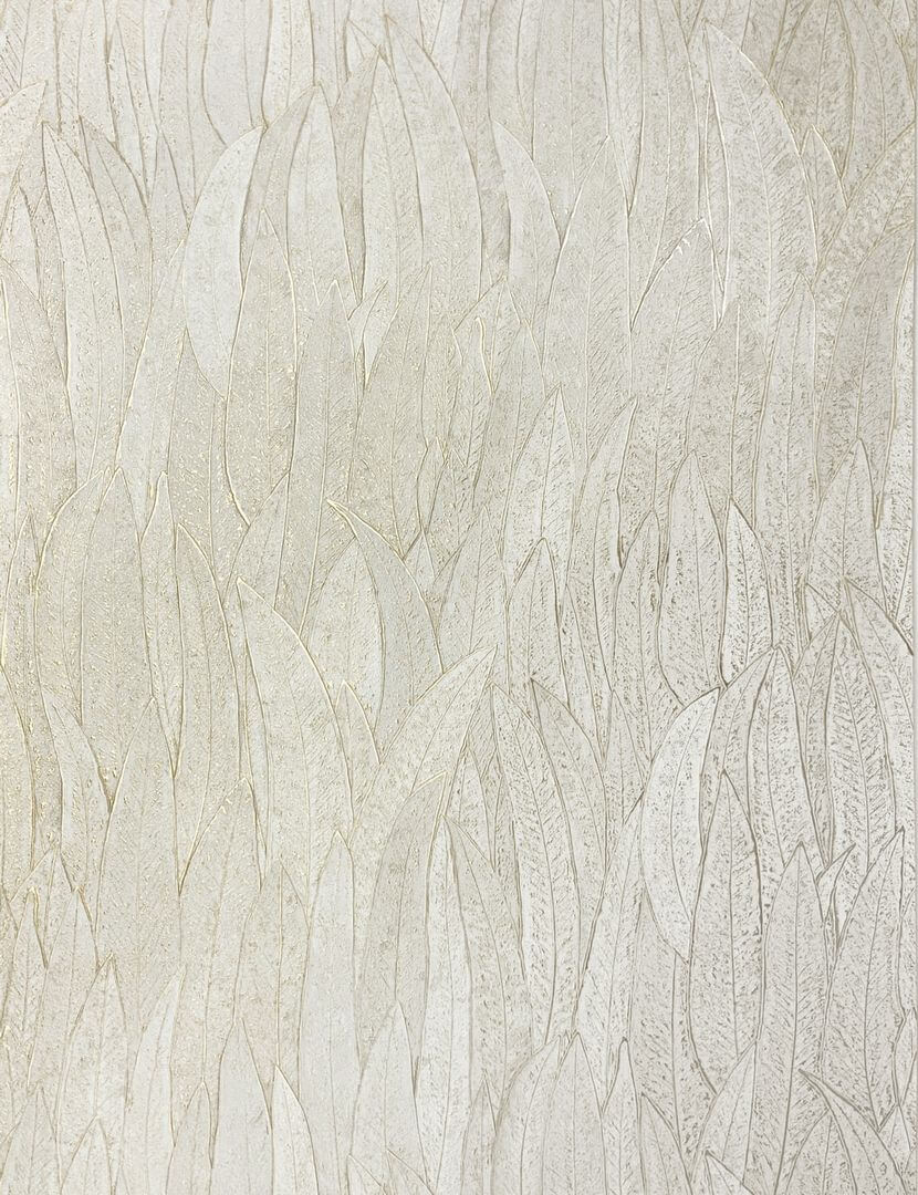 Tapeta metaliczna w liście eukaliptusa Casamance 76533262 Cinerea Nature Precieuse – Textures