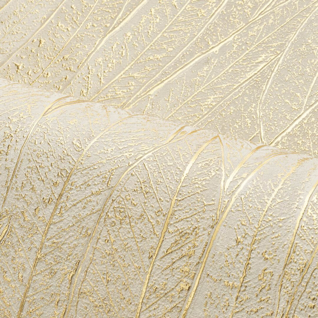 Tapeta metaliczna w liście eukaliptusa Casamance 76533262 Cinerea Nature Precieuse – Textures