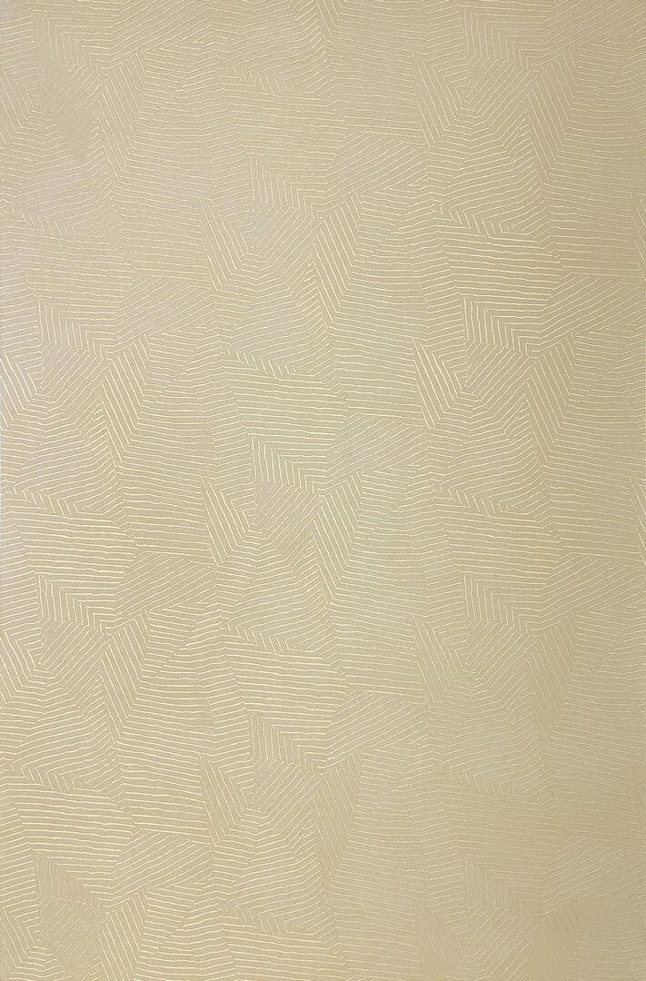 Tapeta metaliczna geometryczna / liście Casamance 76543568 Lore Nature Precieuse – Textures złota