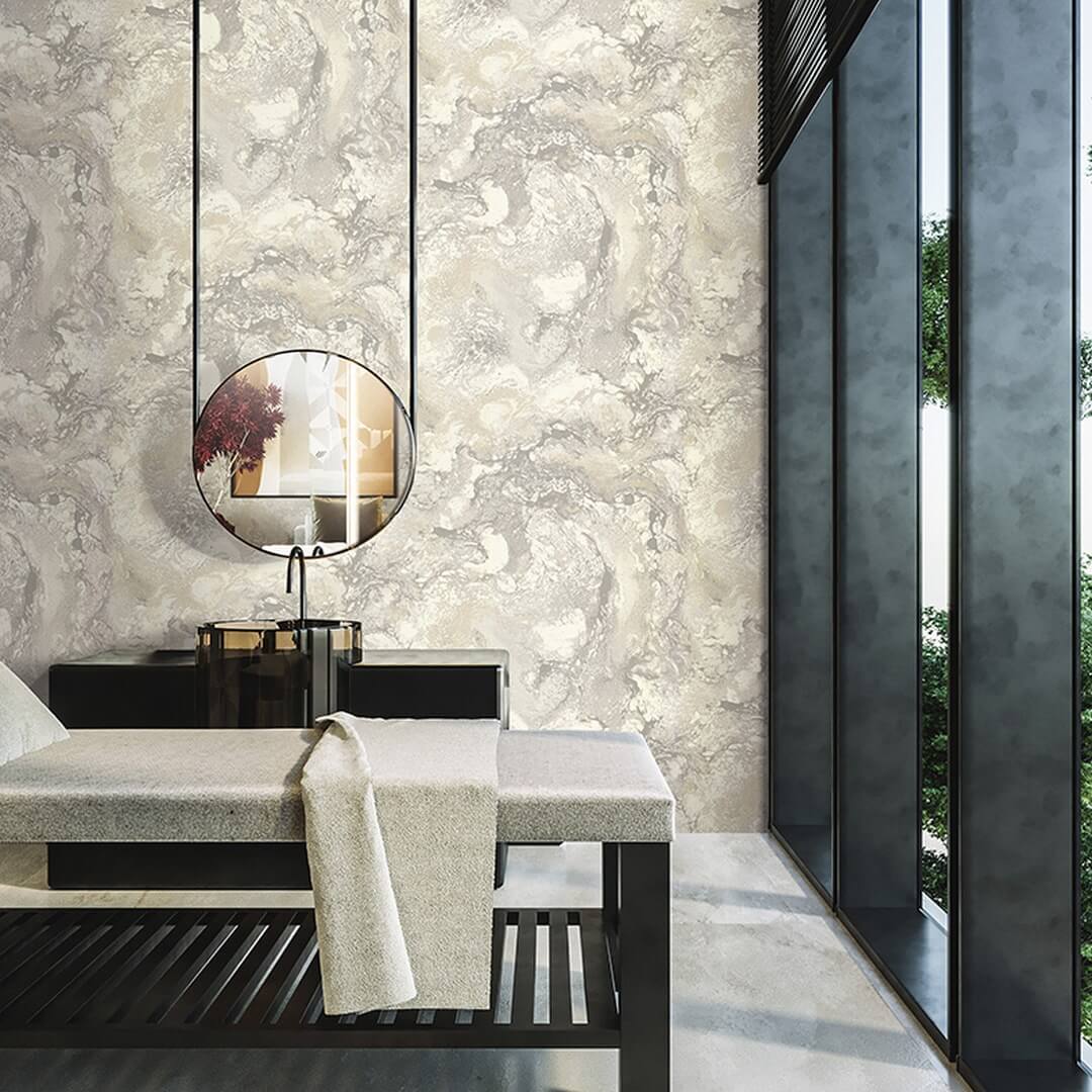 Tapeta imitująca marmur Decori & Decori 82667 Carrara Best - 106 cm szer.