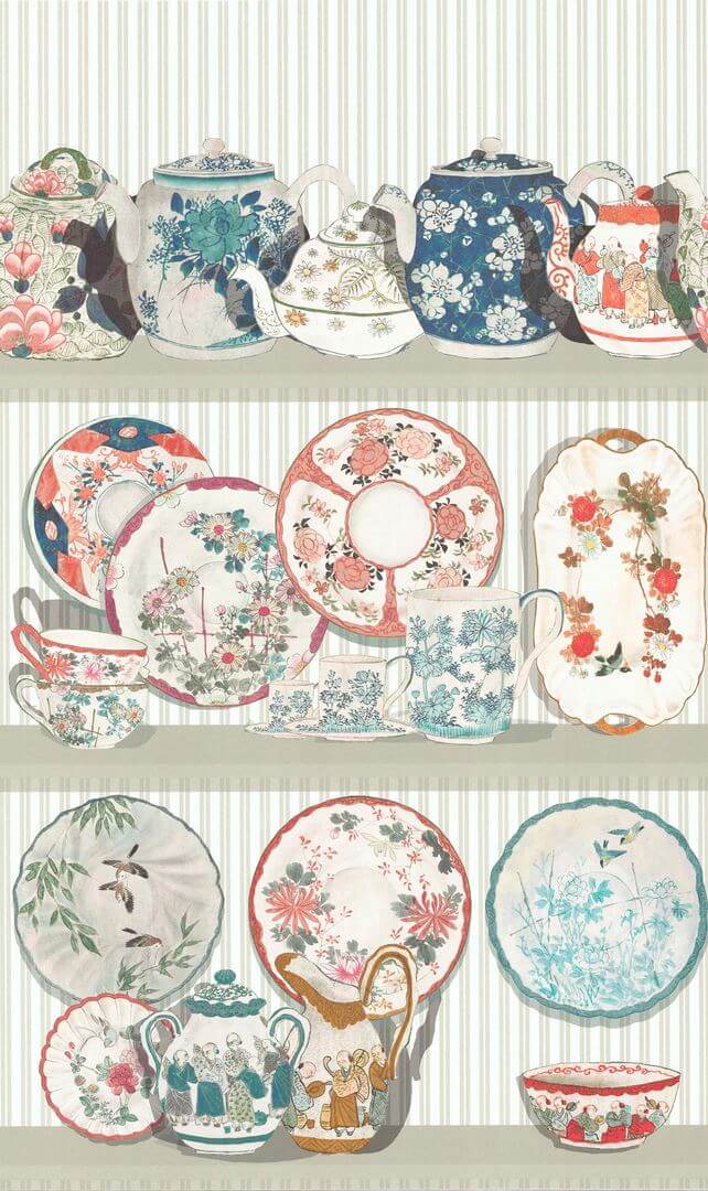 Tapeta chińska porcelana Gastón y Daniela GDW-5769-001 Tea Time Serendipia