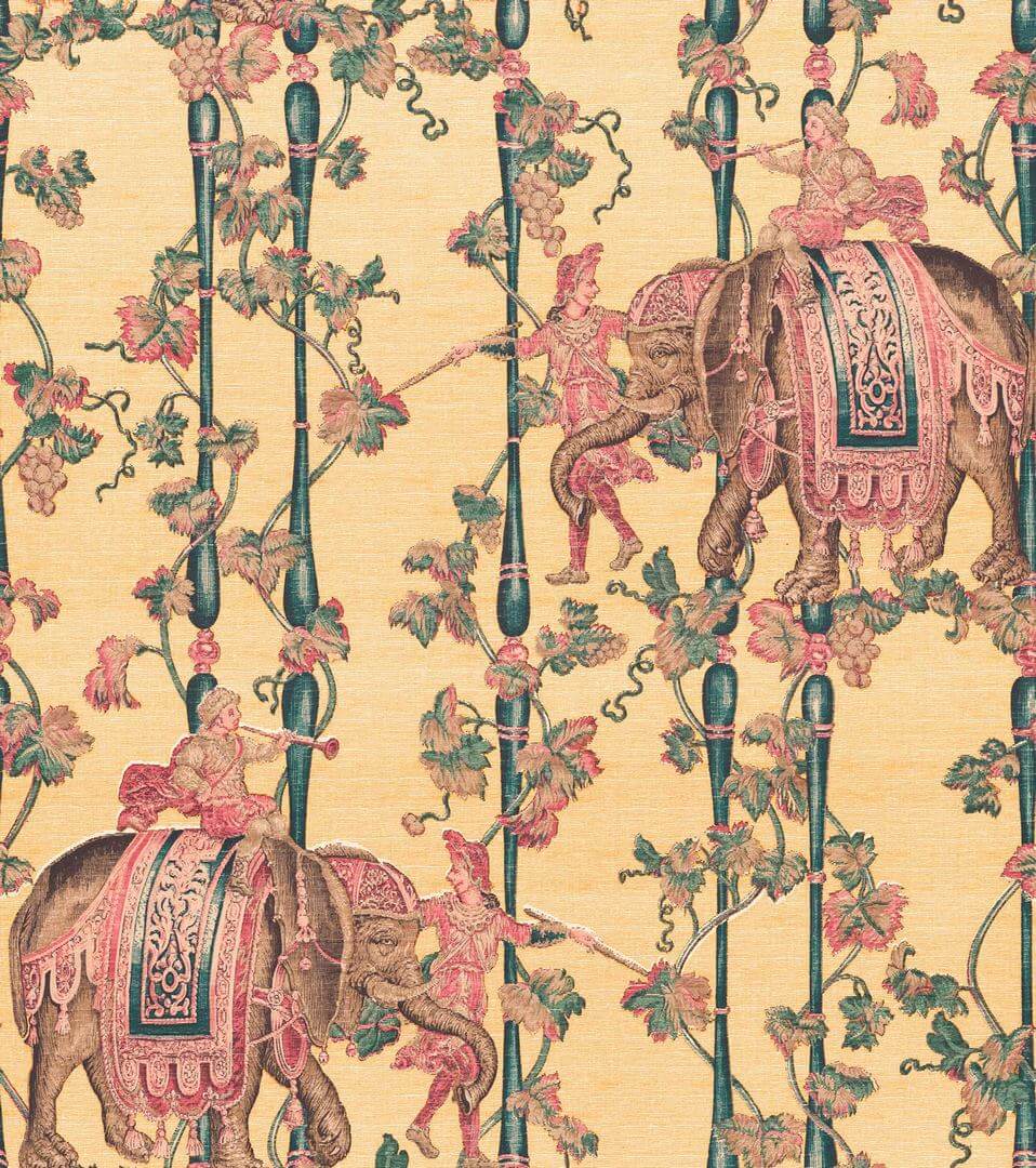Tapeta orientalna słonie Gastón y Daniela GDW-5772-006 Elefantes Serendipia