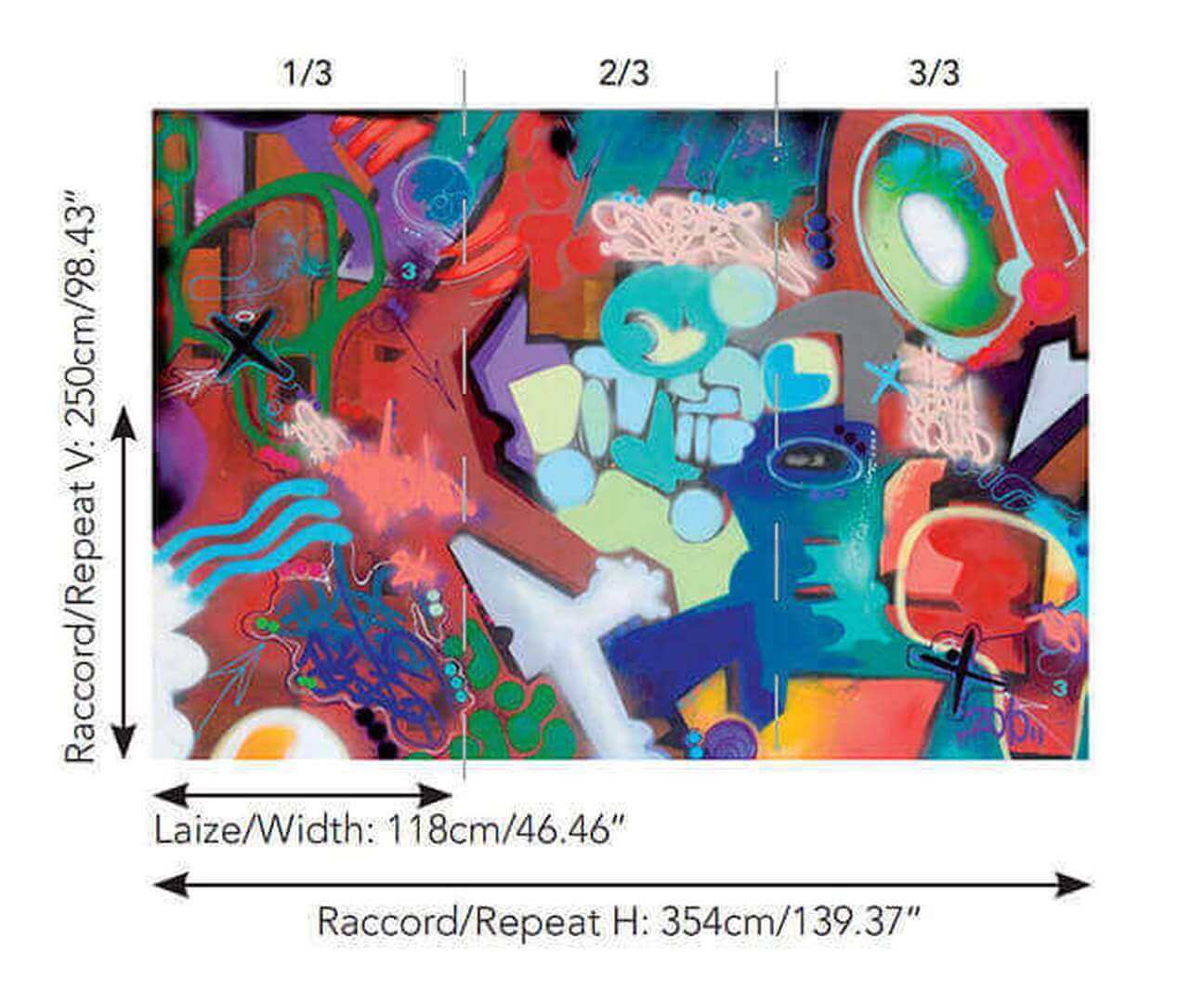 Mural graffiti Pierre Frey FP371001 No Toys Allowed Galerie