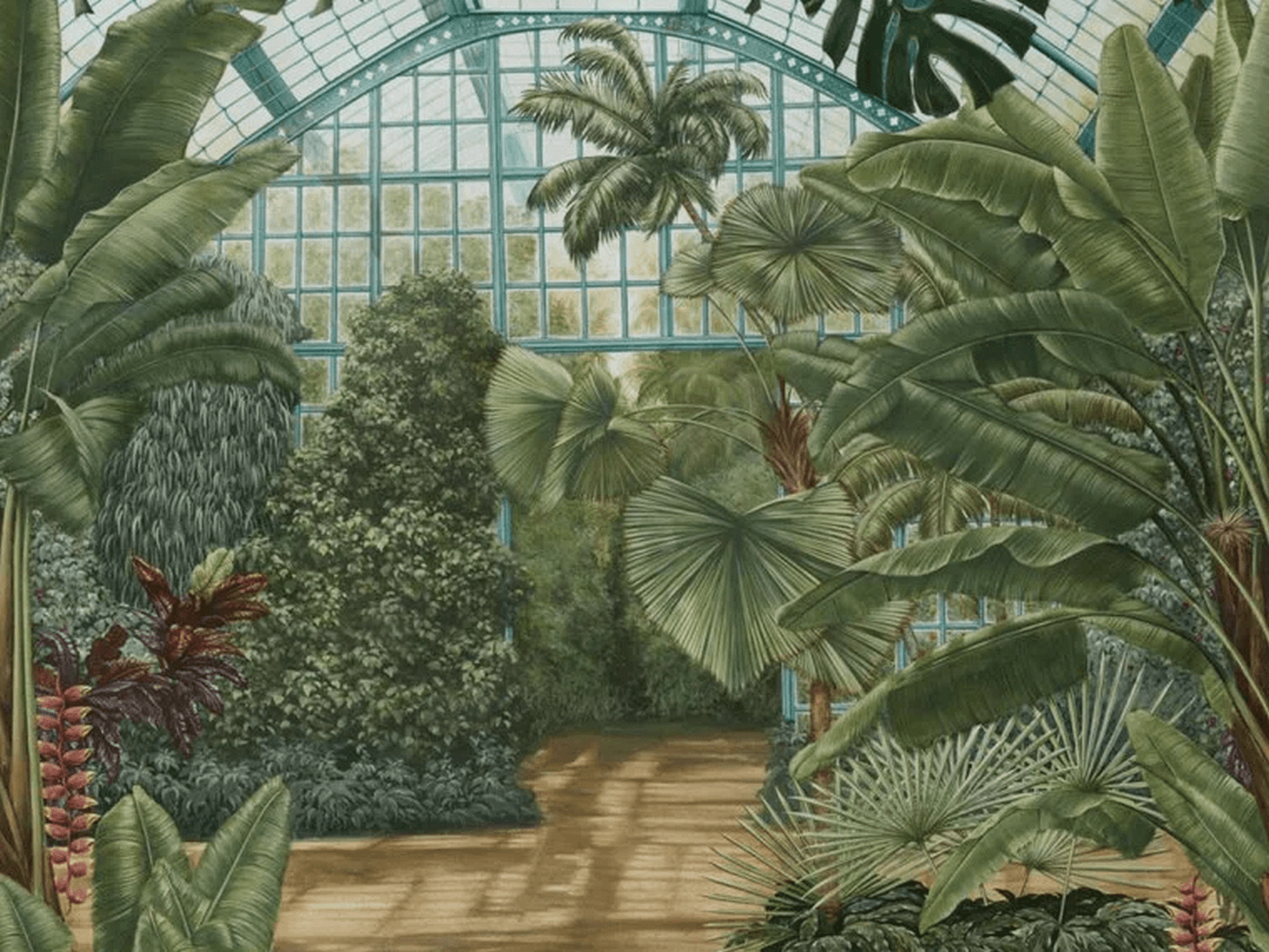 Mural tropikalna roślinność Pierre Frey FP521001 La Serre Galerie