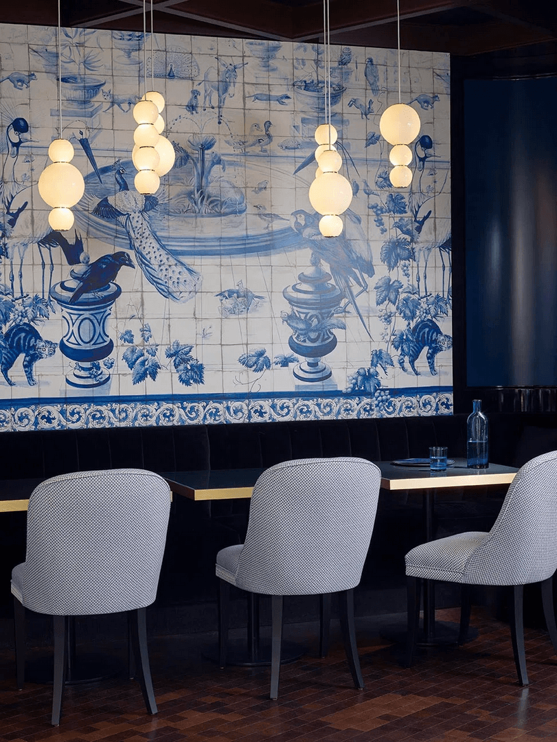 Mural jak portugalskie płytki azulejo Pierre Frey FP523001 Lisboa Galerie