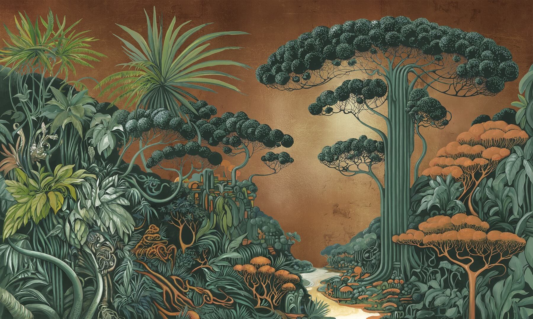 Fototapeta egzotyczna Wonderwall Dryad 35055904