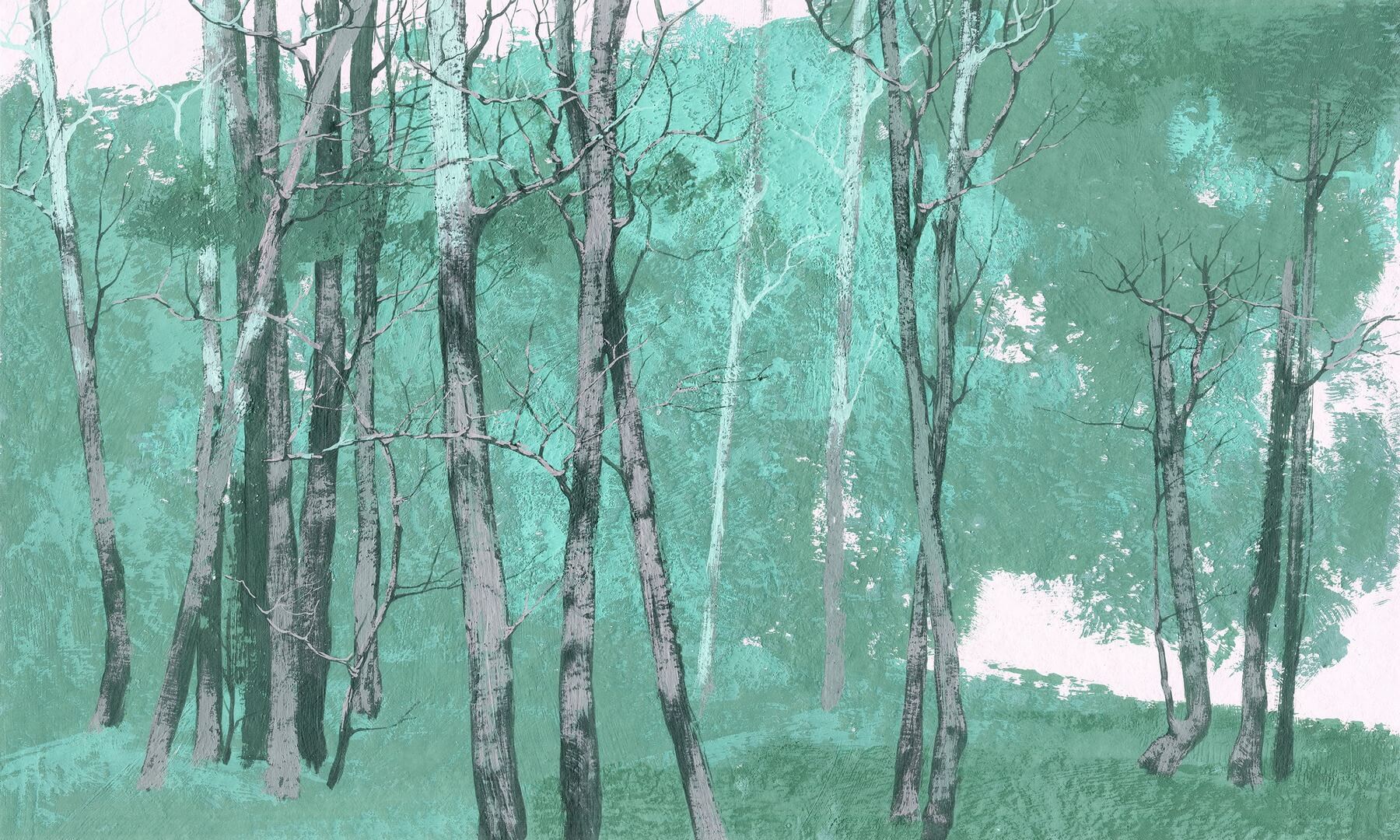Fototapeta artystyczny las Wonderwall Firen 35063008