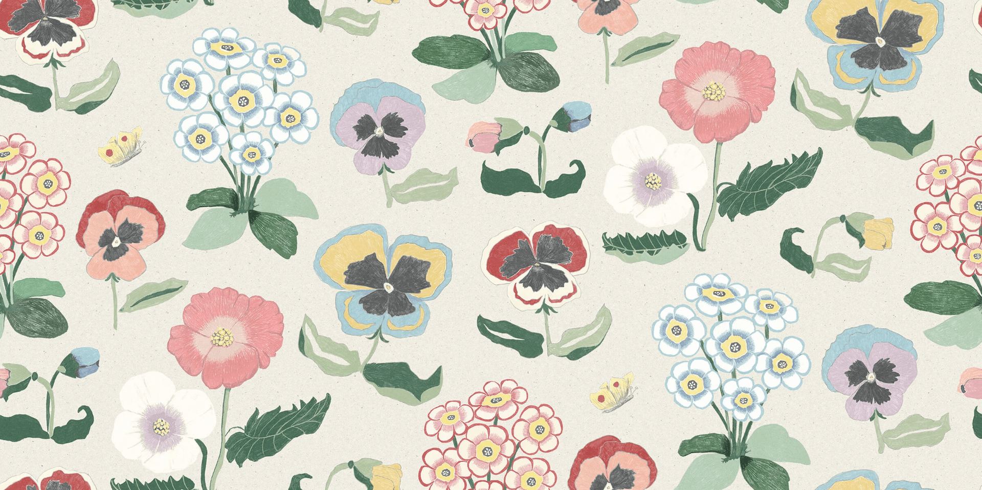 Mural kwiaty Boras Tapeter Studio 9568W Posy Astrid Wilson