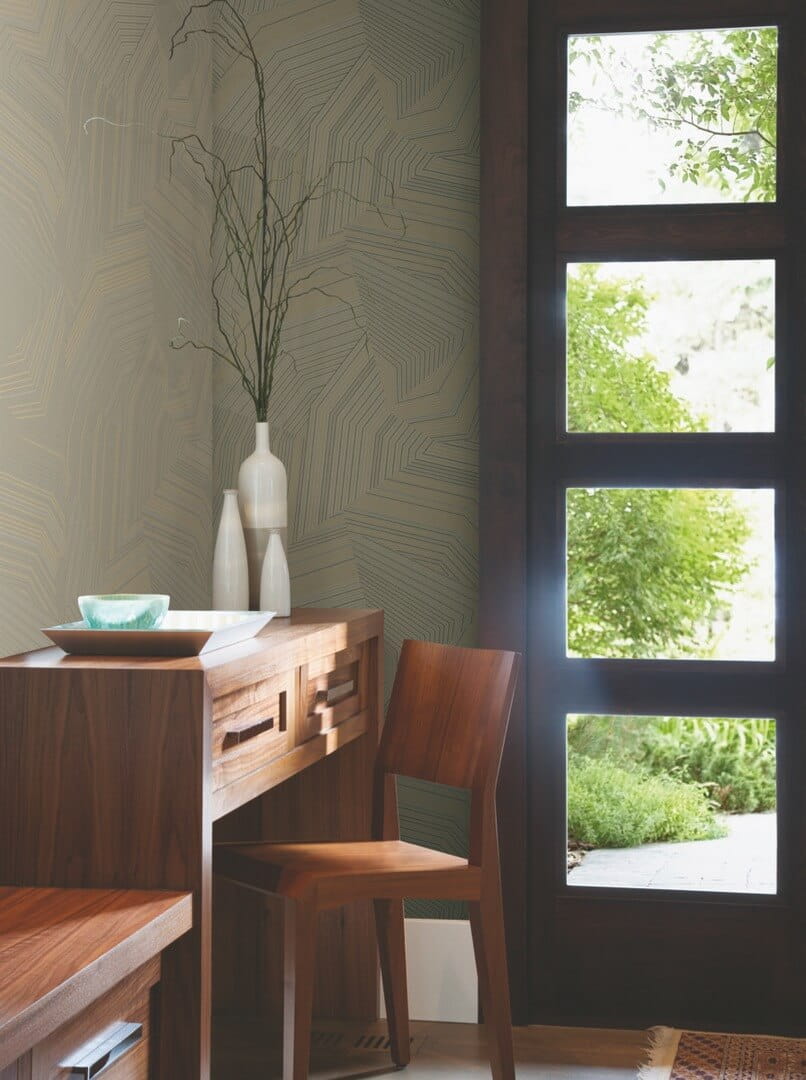 Tapeta abstrakcyjny labirynt York Wallcoverings OI0613 Gotted Maze New Origins