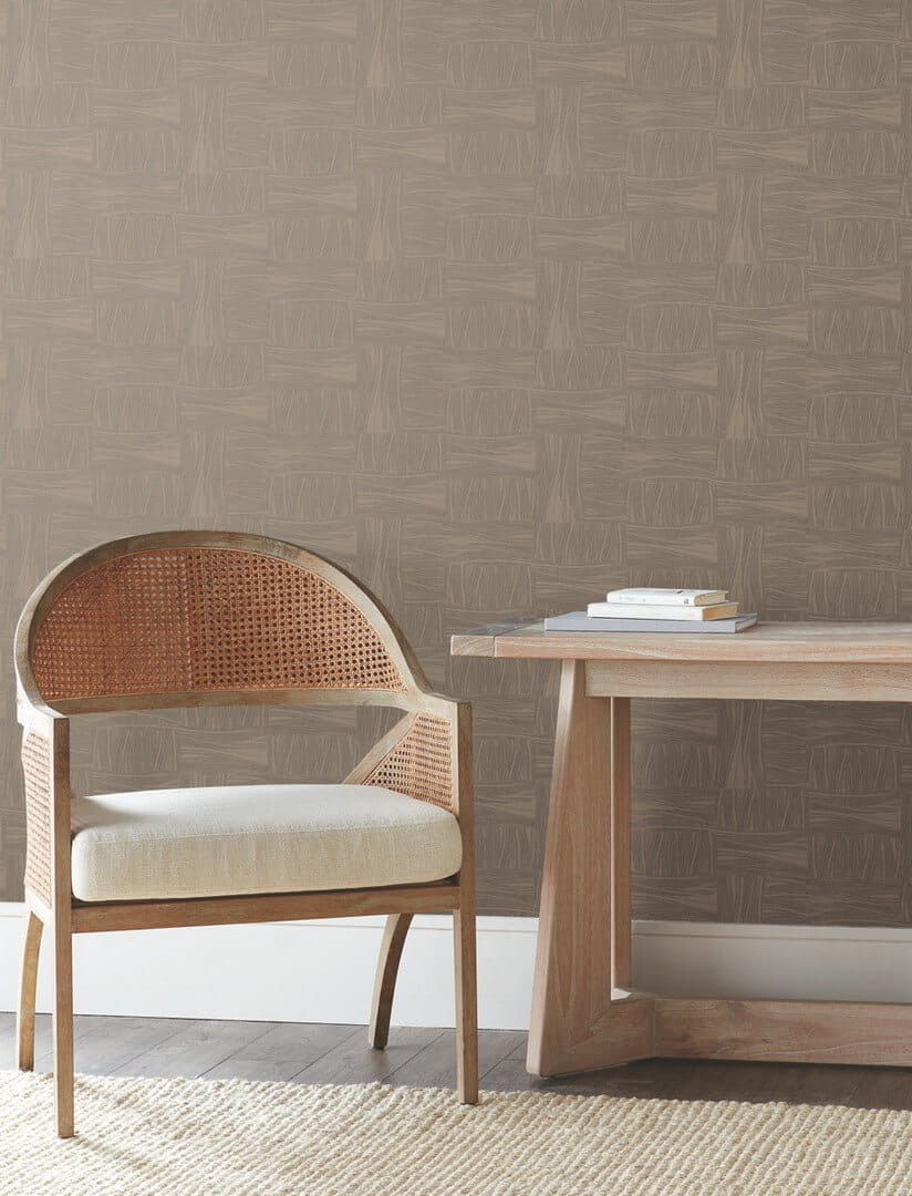 Tapeta metaliczne kropki York Wallcoverings OI0632 Wicker Dot New Origins