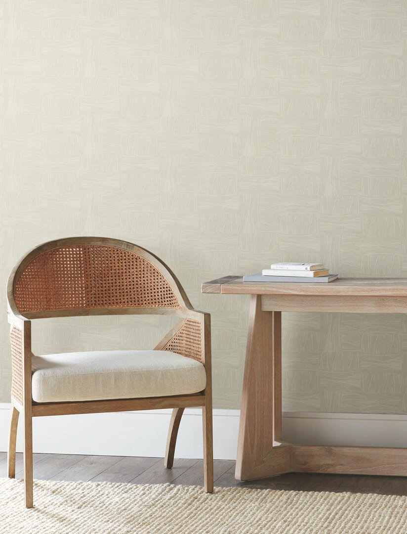 Tapeta metaliczne kropki York Wallcoverings OI0635 Wicker Dot New Origins