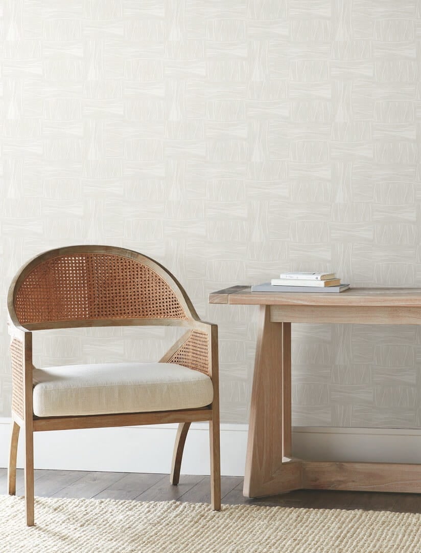 Tapeta metaliczne kropki York Wallcoverings OI0636 Wicker Dot New Origins
