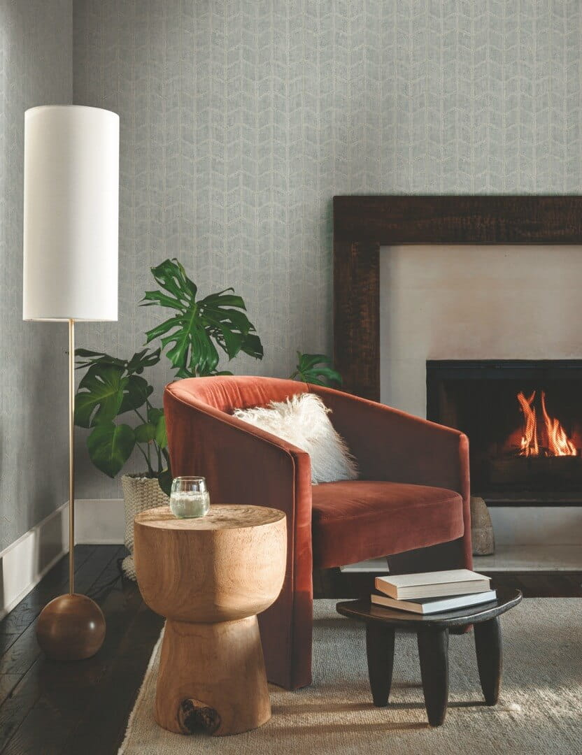 Tapeta industrialna jodełka York Wallcoverings OI0641 Flatiron Geometric New Origins