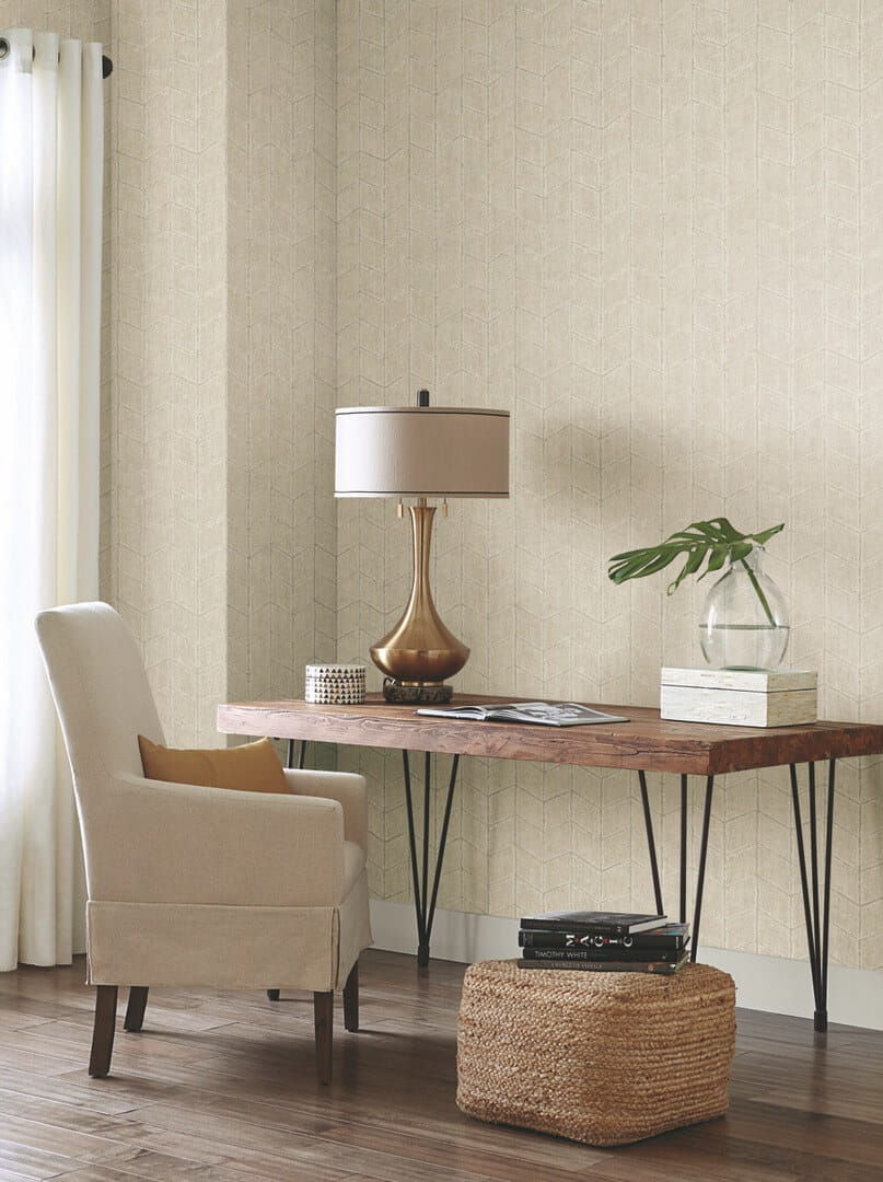 Tapeta industrialna jodełka York Wallcoverings OI0643 Flatiron Geometric New Origins