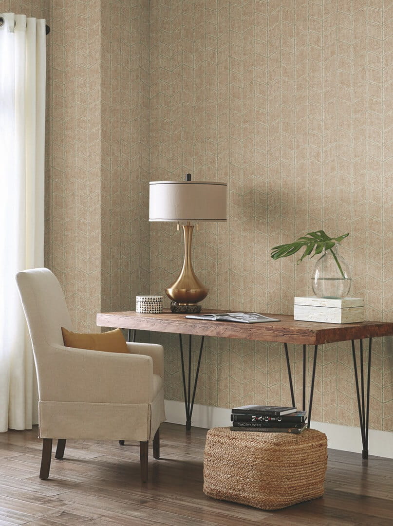 Tapeta industrialna jodełka York Wallcoverings OI0646 Flatiron Geometric New Origins