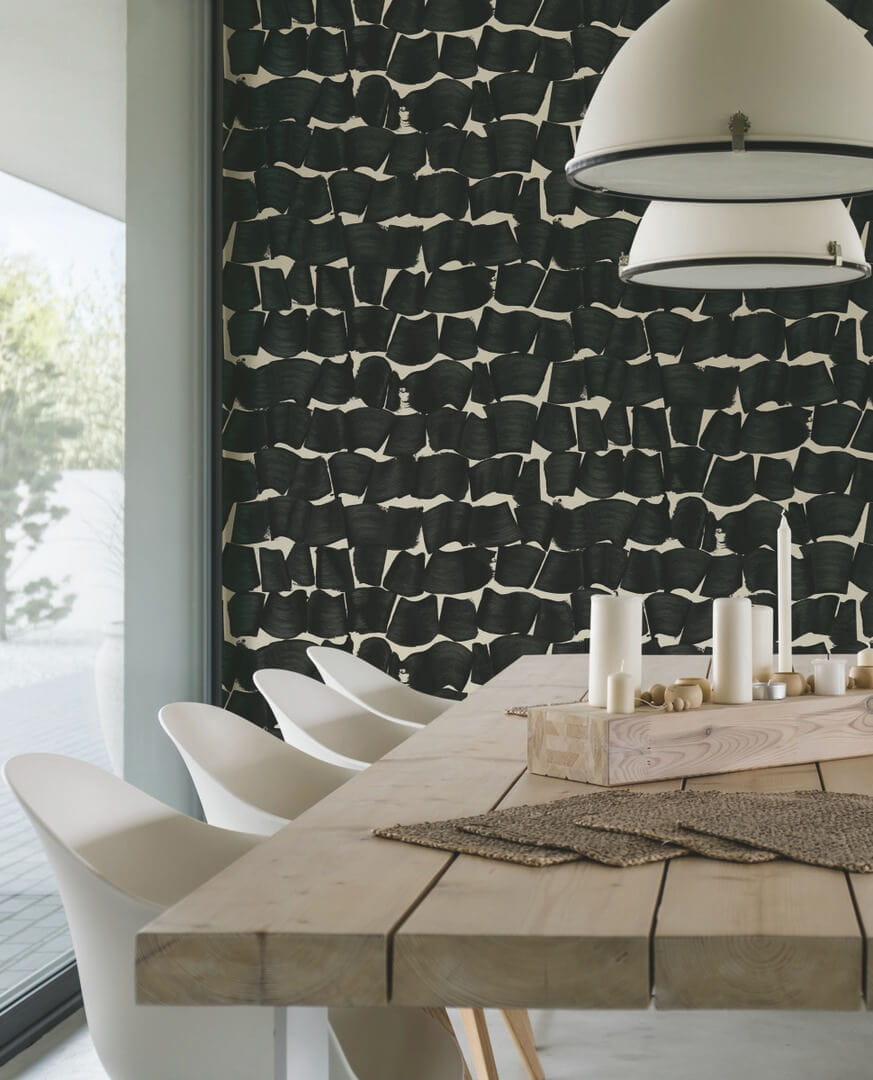 Tapeta abstrakcyjna geometria York Wallcoverings OI0651 Brushed Ink New Origins