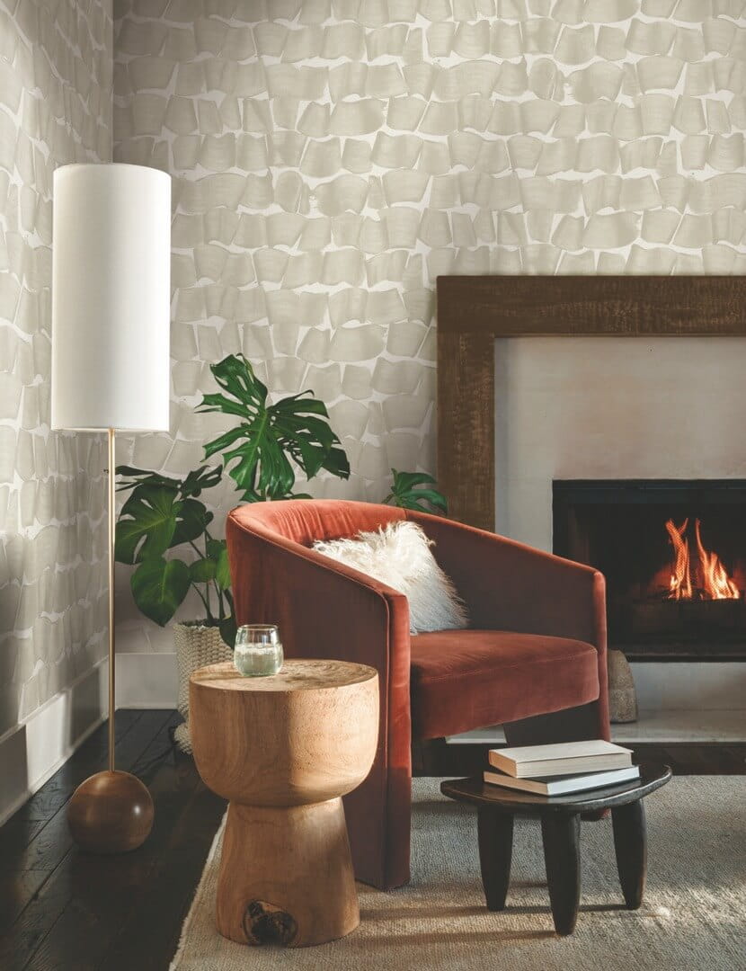 Tapeta abstrakcyjna geometria York Wallcoverings OI0654 Brushed Ink New Origins