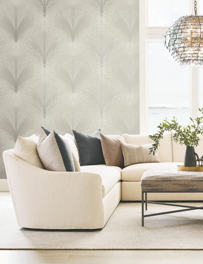Tapeta bukiety trawy York Wallcoverings OI0684 Papyrus Plume New Origins
