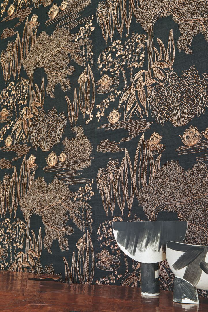 Tapeta japoński ogród wodny Casamance 71360212 Hasu Hikari