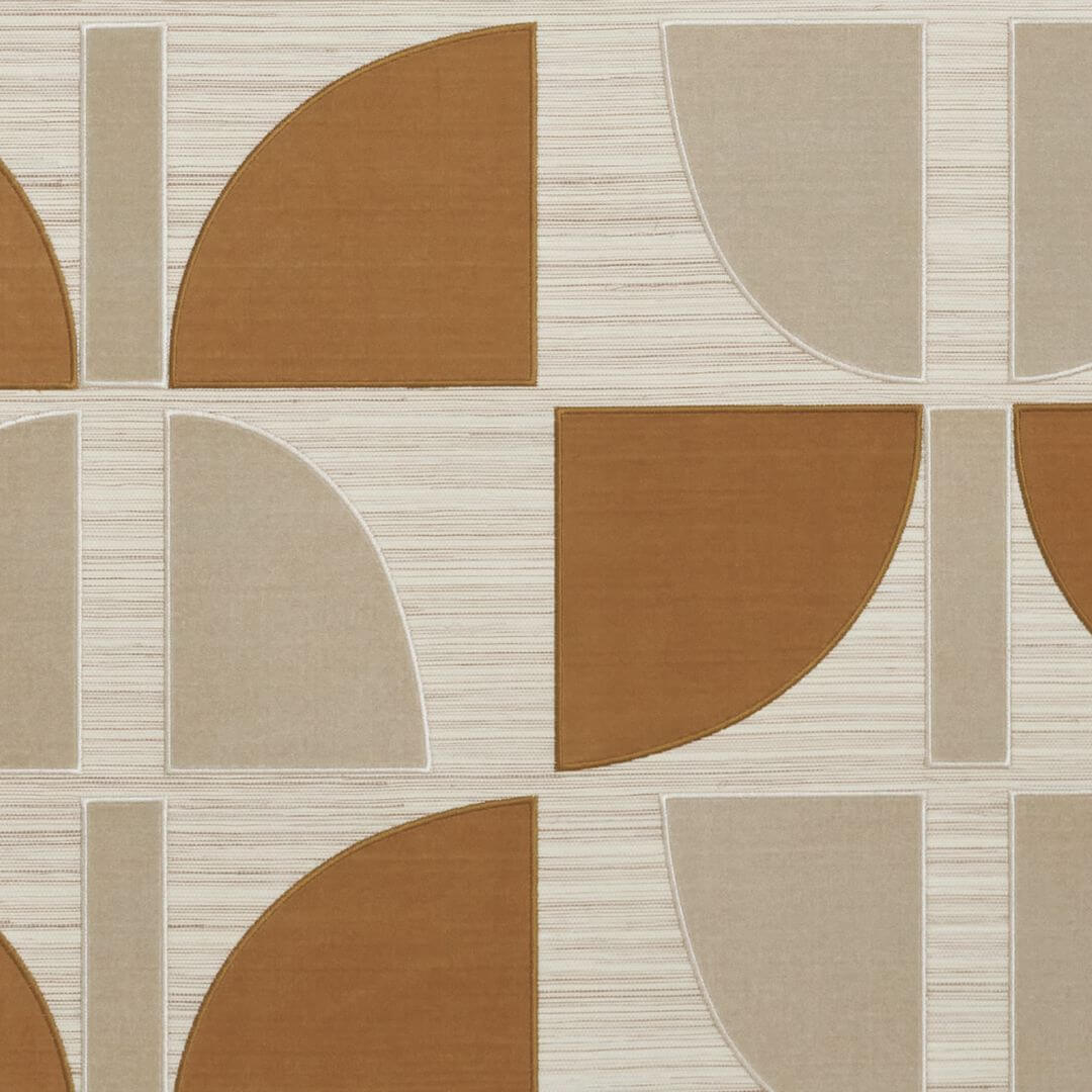 Tapeta geometryczna welur z sizalem Casamance 71370104 Hikari