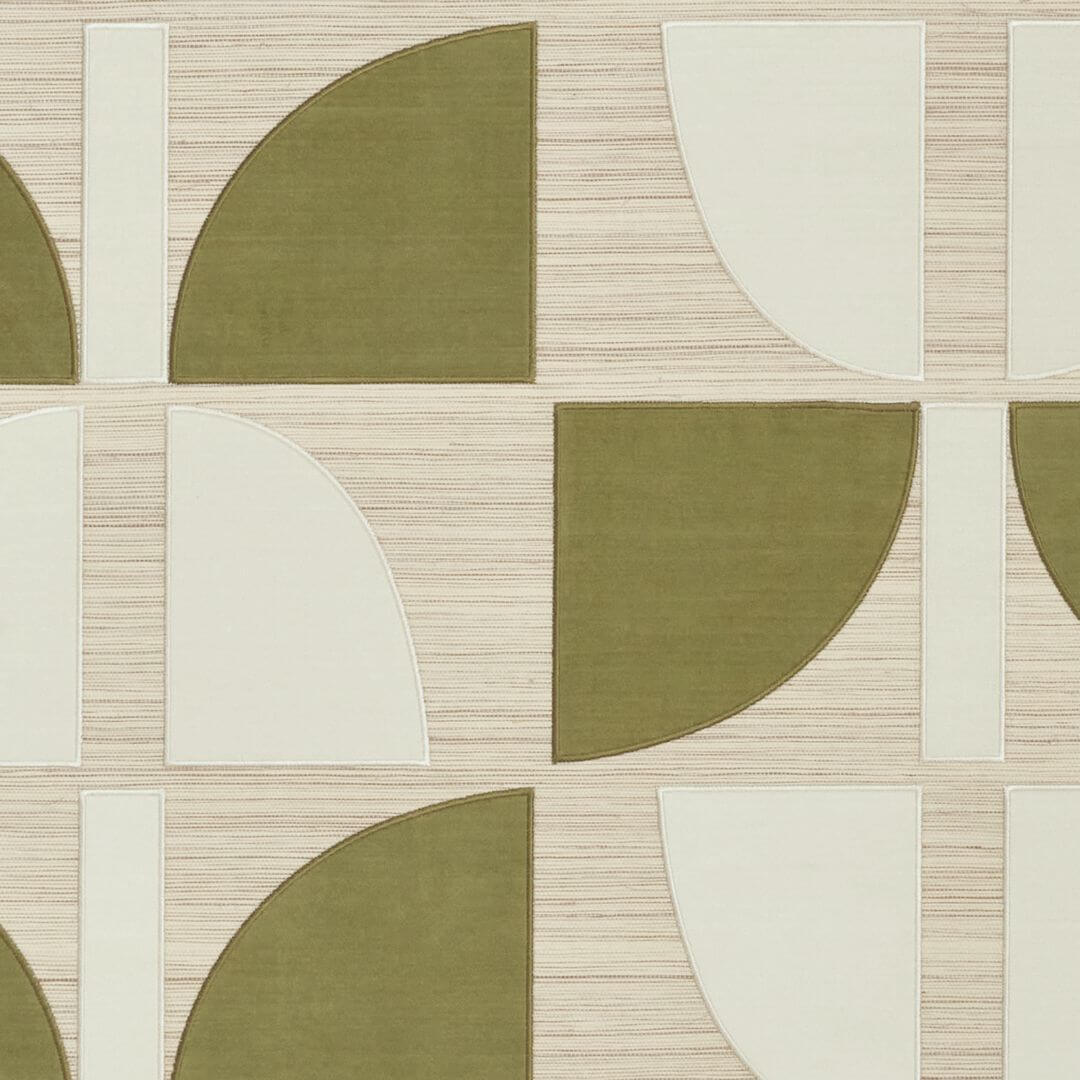 Tapeta geometryczna welur z sizalem Casamance 71370217 Hikari