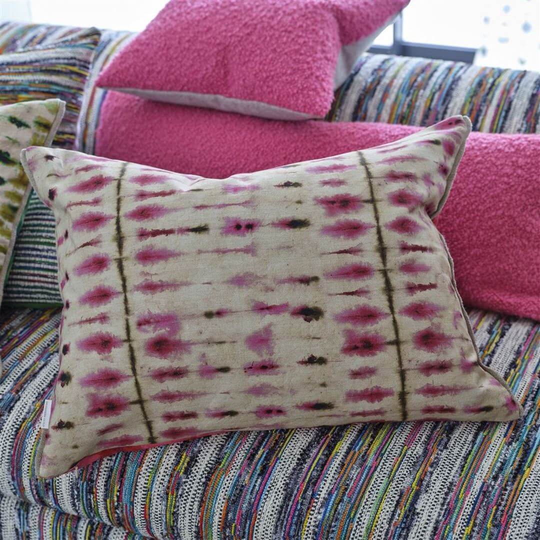 Tkanina bawełniana w stylu tie-dye Designers Guild FDG3085/03 Suzuri Ikebana