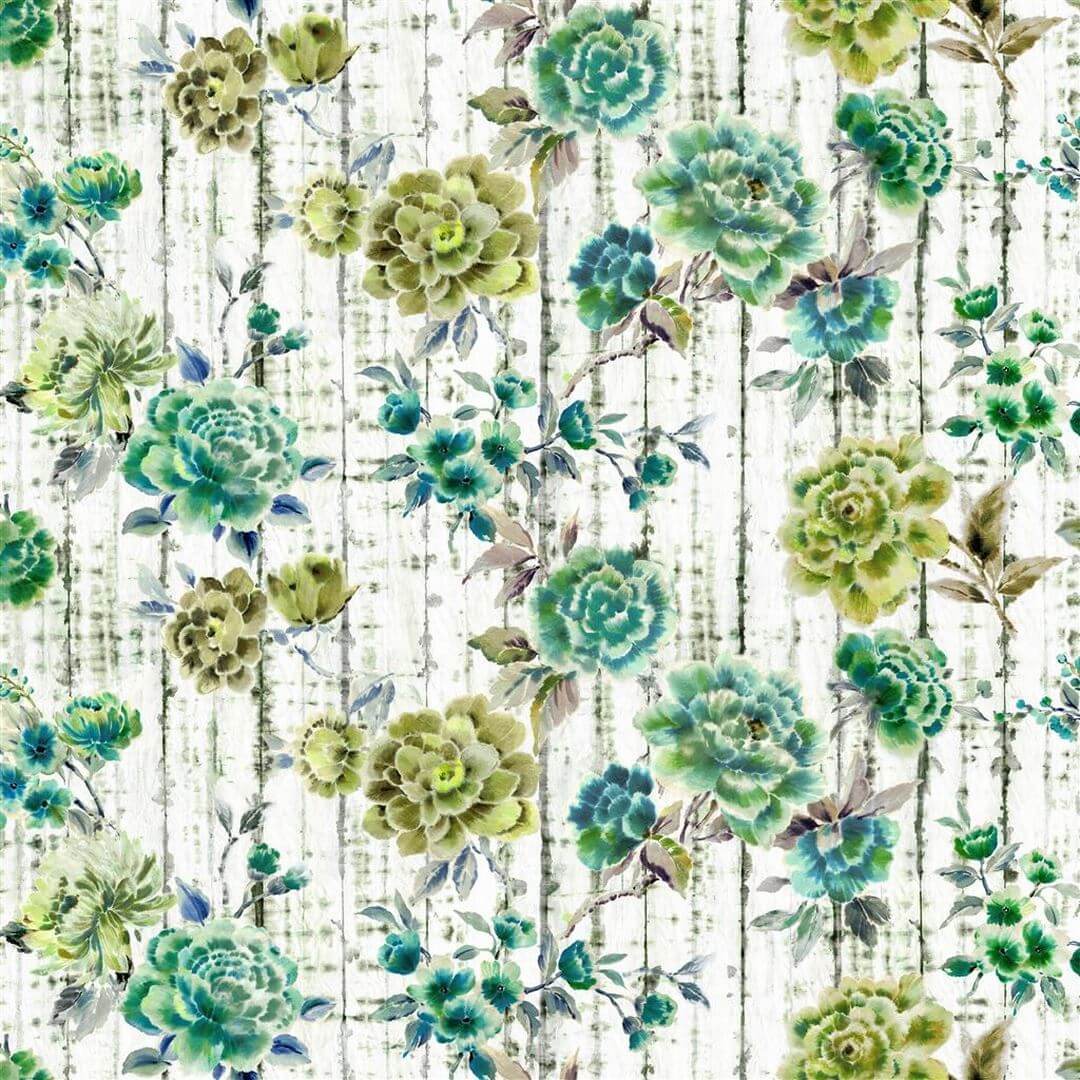 Tkanina bawełniana w kwiaty Designers Guild FDG3081/02 Kyoto Flower Ikebana