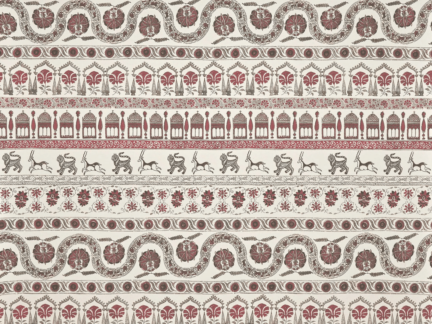 Tapeta tekstylna Pierre Frey BP369001 Poesie Indienne Collection Anniversaire 1823-2023