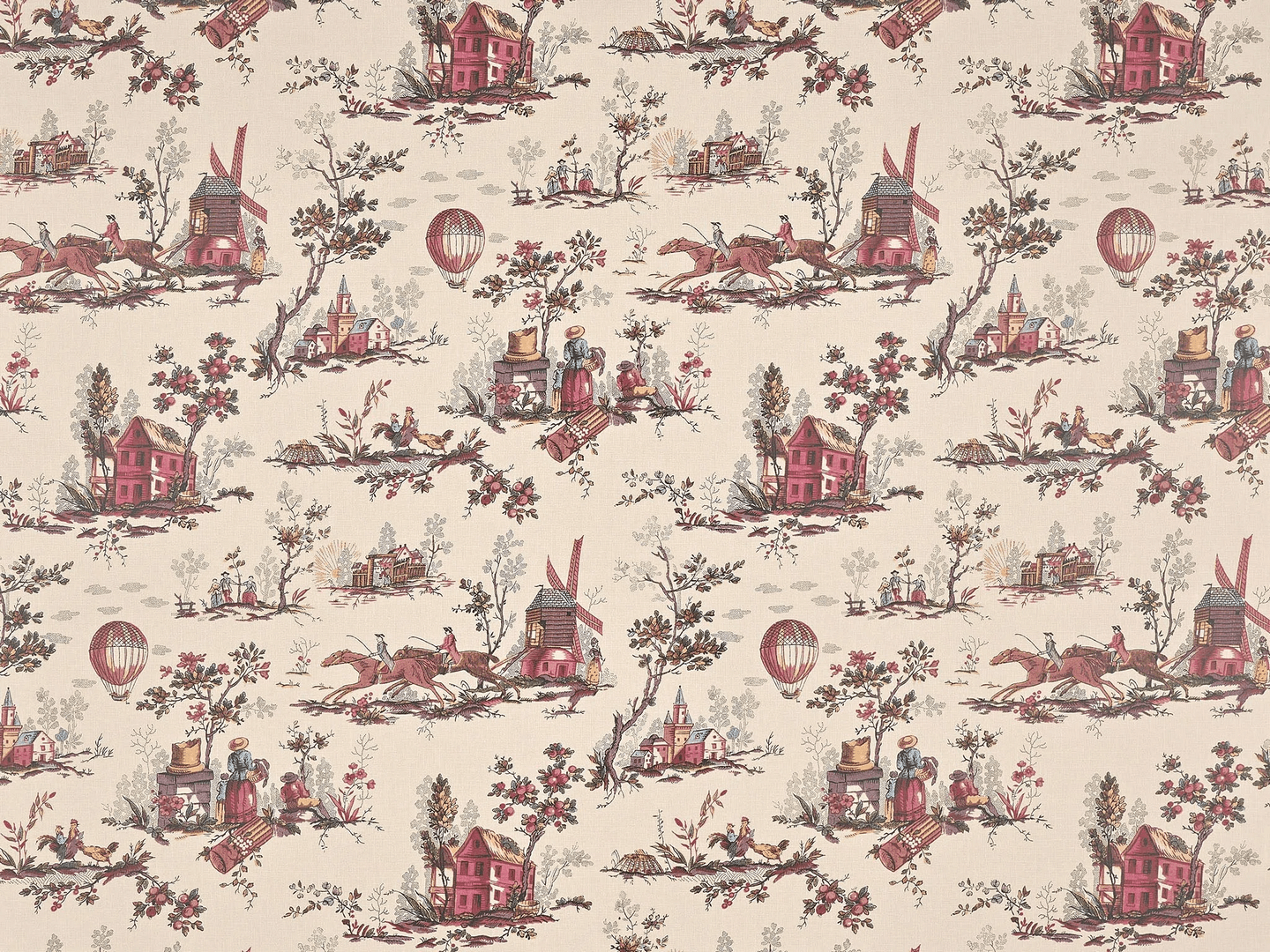 Tapeta scenki rodzajowe Pierre Frey BP371001 Scene De Campagne Collection Anniversaire 1823-2023
