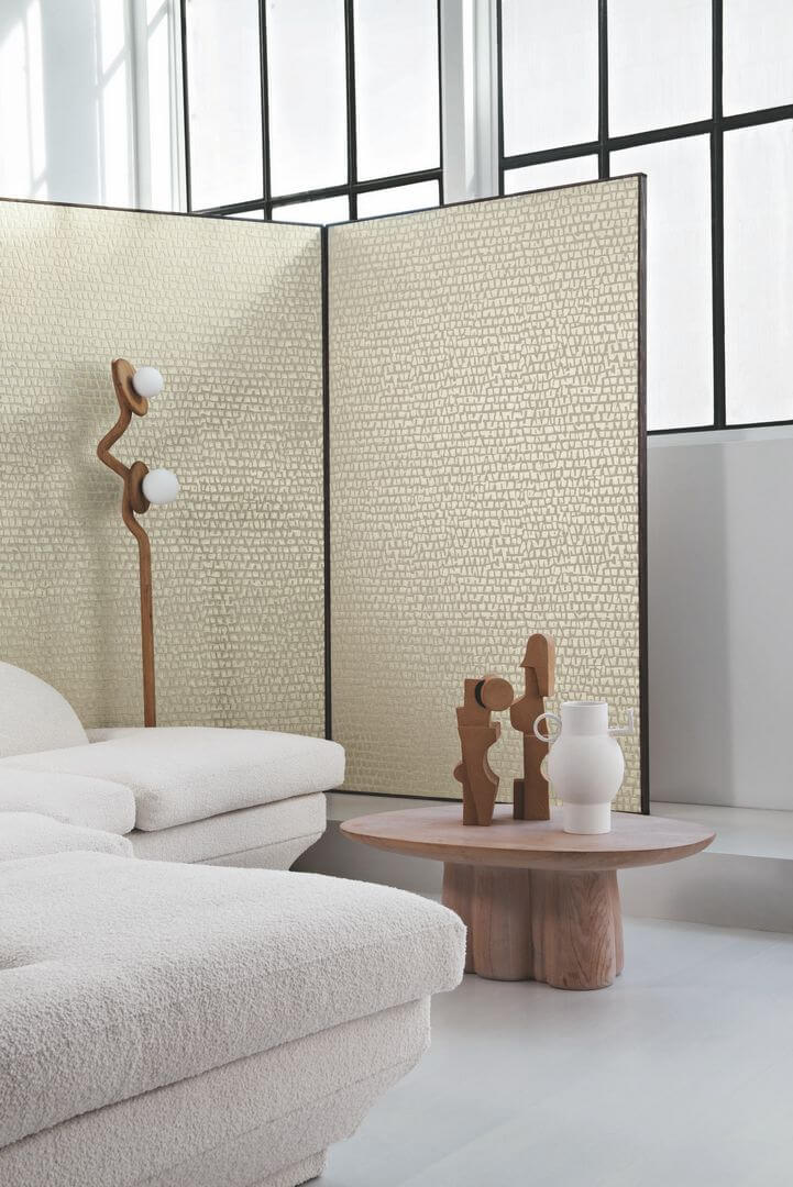 Tapeta tekstylna w mozaikę Casamance 71410323 Serti Linora