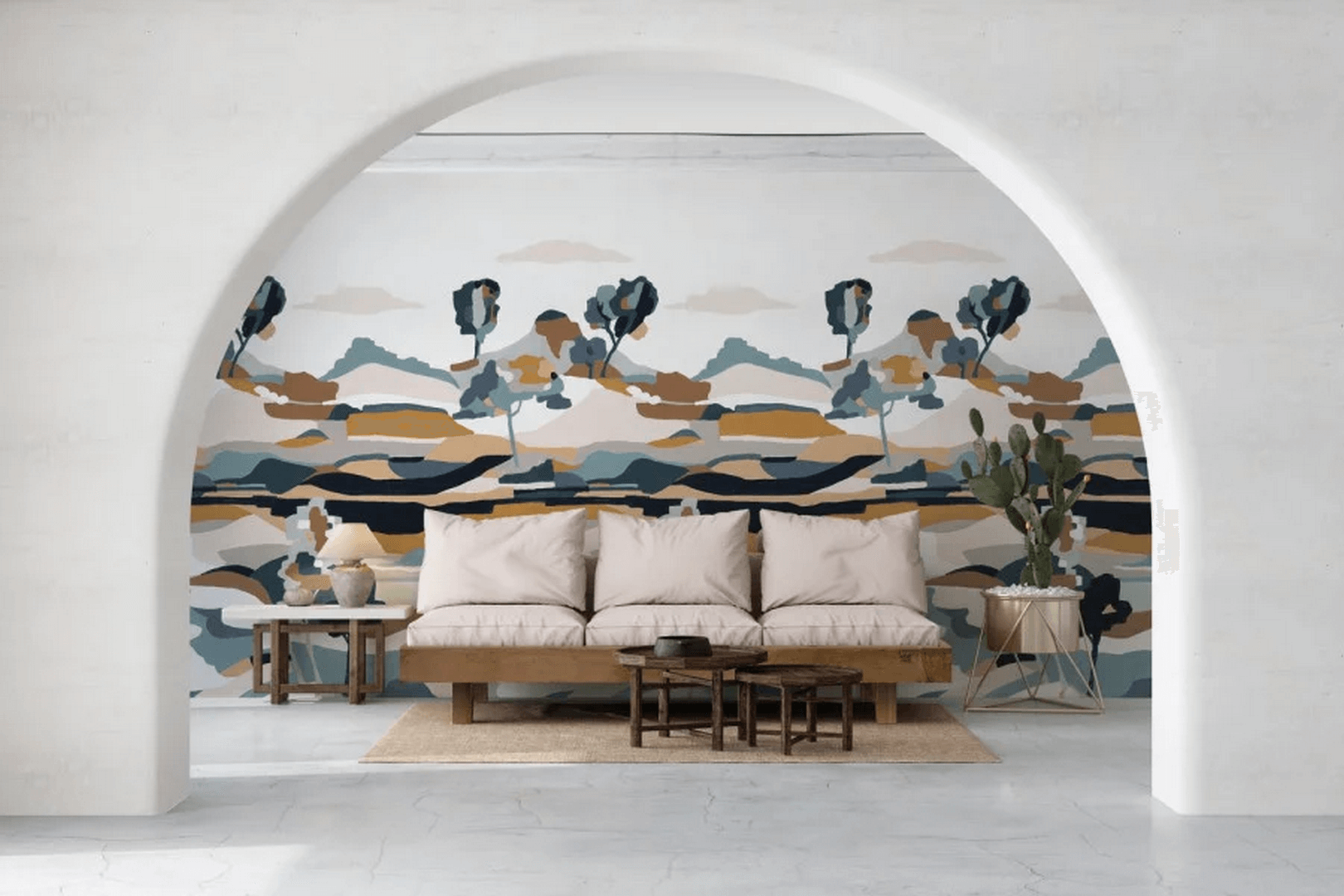 Mural abstrakcyjny krajobraz Casamance 75933670 Le Bassin Panoramas 3