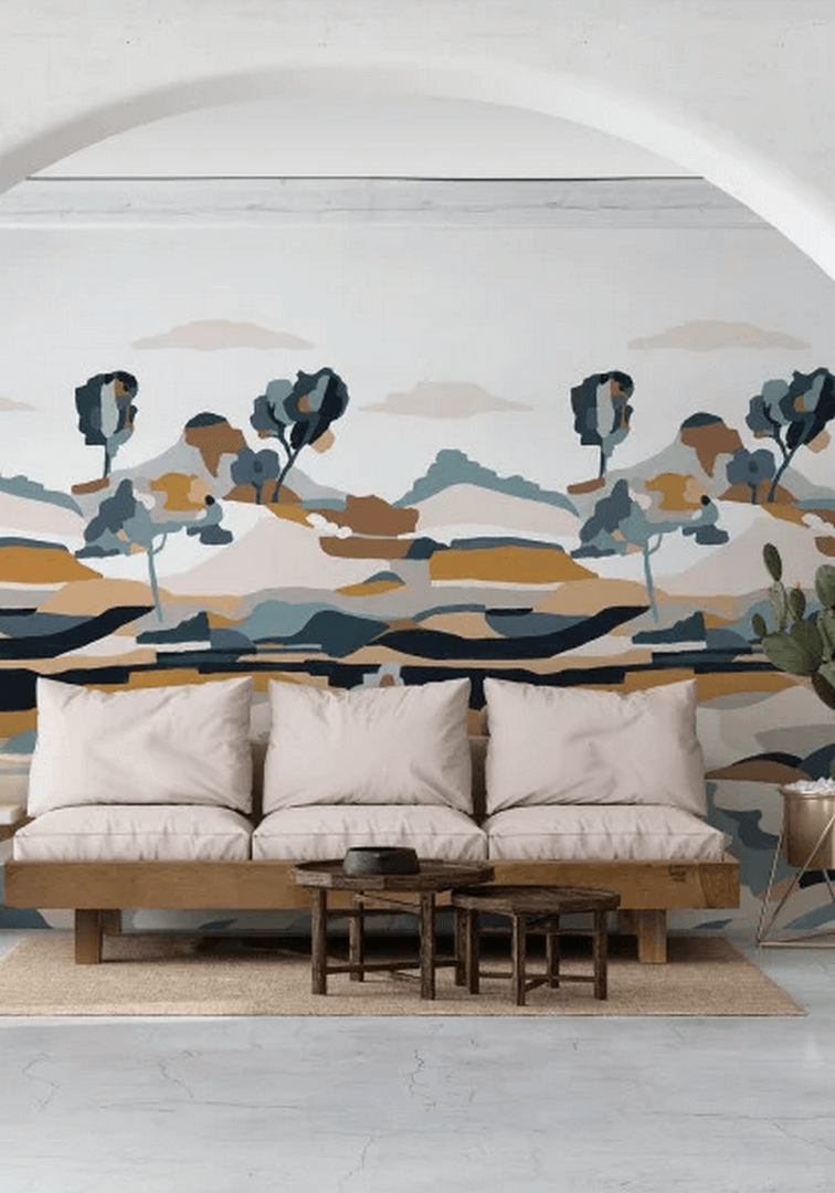 Mural abstrakcyjny krajobraz Casamance 75933670 Le Bassin Panoramas 3
