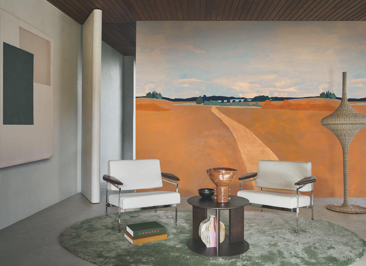 Mural krajobraz pól pszenicy Casamance 76442140 Moisson Panoramas 3
