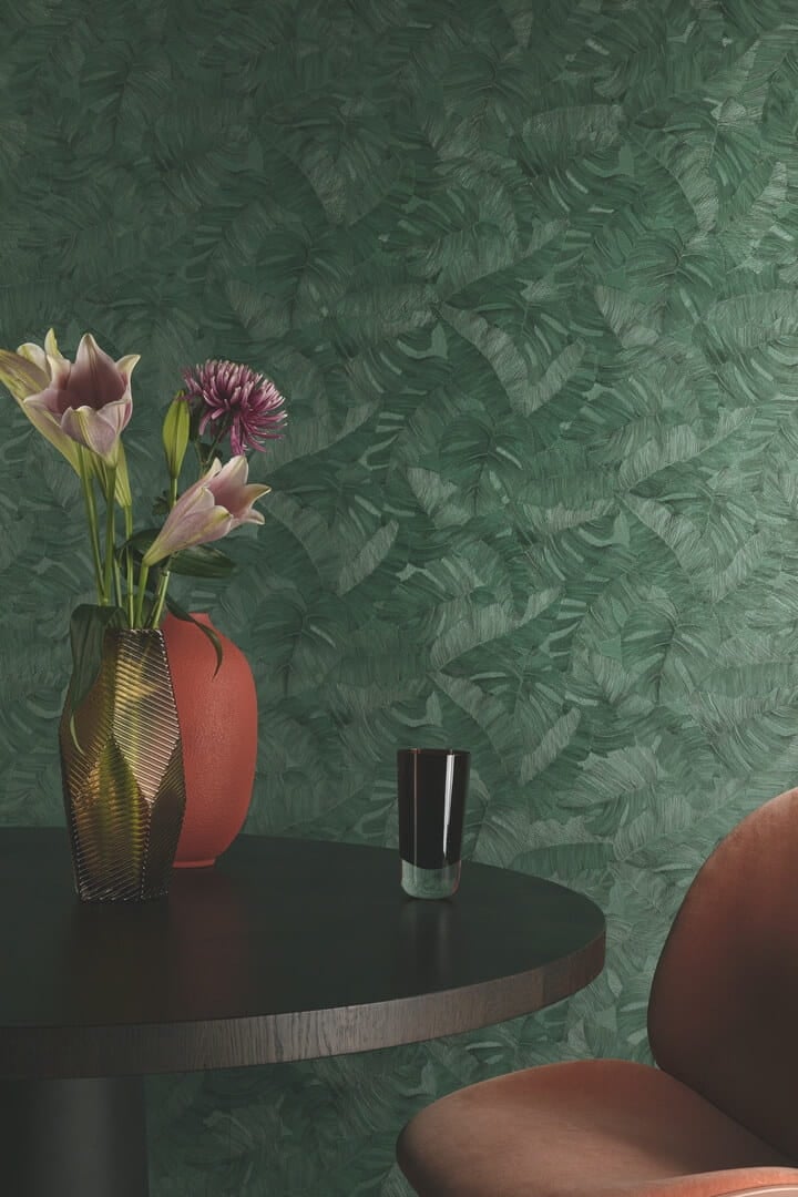 Tapeta tłoczone liście Grandeco TI2106 Time 2025 - 106 cm szer.