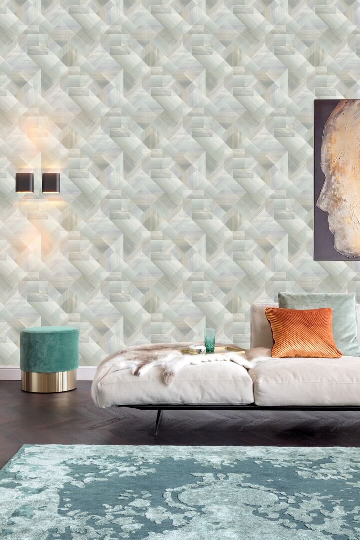 Tapeta geometryczna Grandeco UR3221 Universe 4 - 106 cm szer.