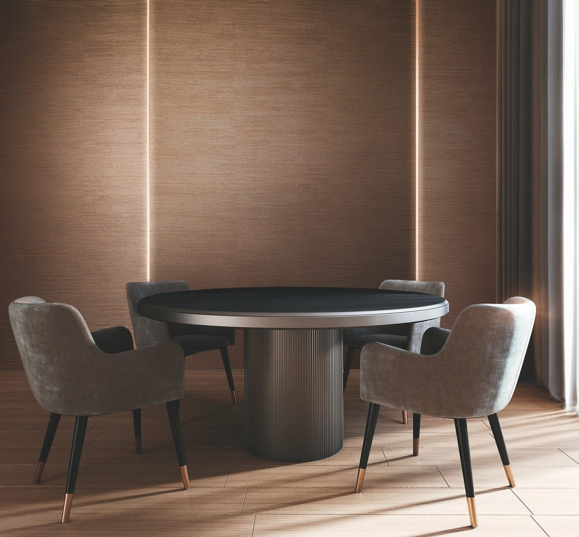 Tapeta tekstylna imitująca grasscloth Texam SU109 Agave Sustainable