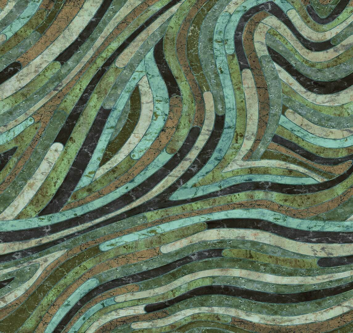 Mural marmur Khroma DGROC2022 Serpentine Rock