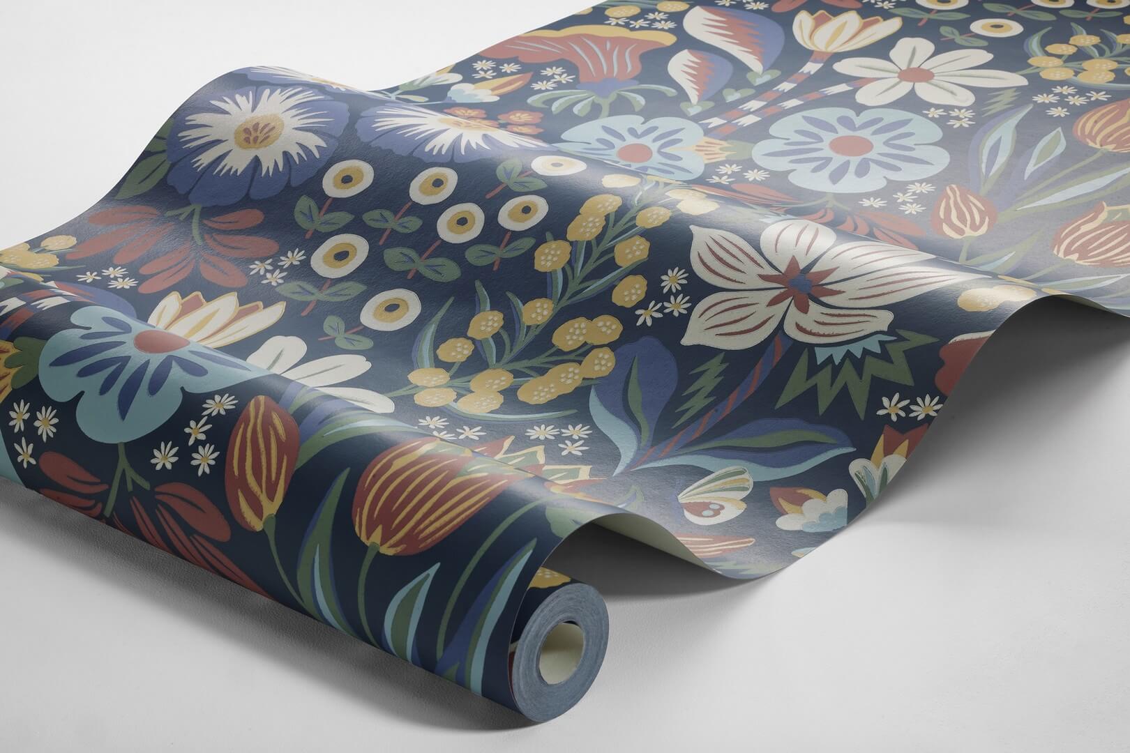 Tapeta ogród Boras Tapeter 2095 Tradgarden Hanna Werning Swedish Designers
