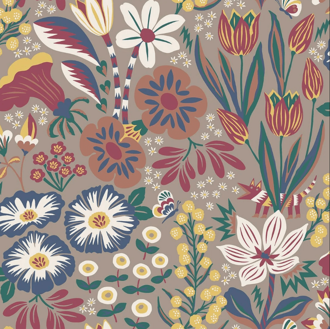 Tapeta ogród Boras Tapeter 2096 Tradgarden Hanna Werning Swedish Designers